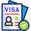 Visa assistance icon